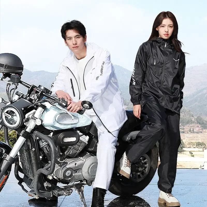 얇은 비옷 세트 여름 방수 남성과 여성 비옷 바지 정장 - Cycling Rain Jacket Commute 리뷰 및 가격