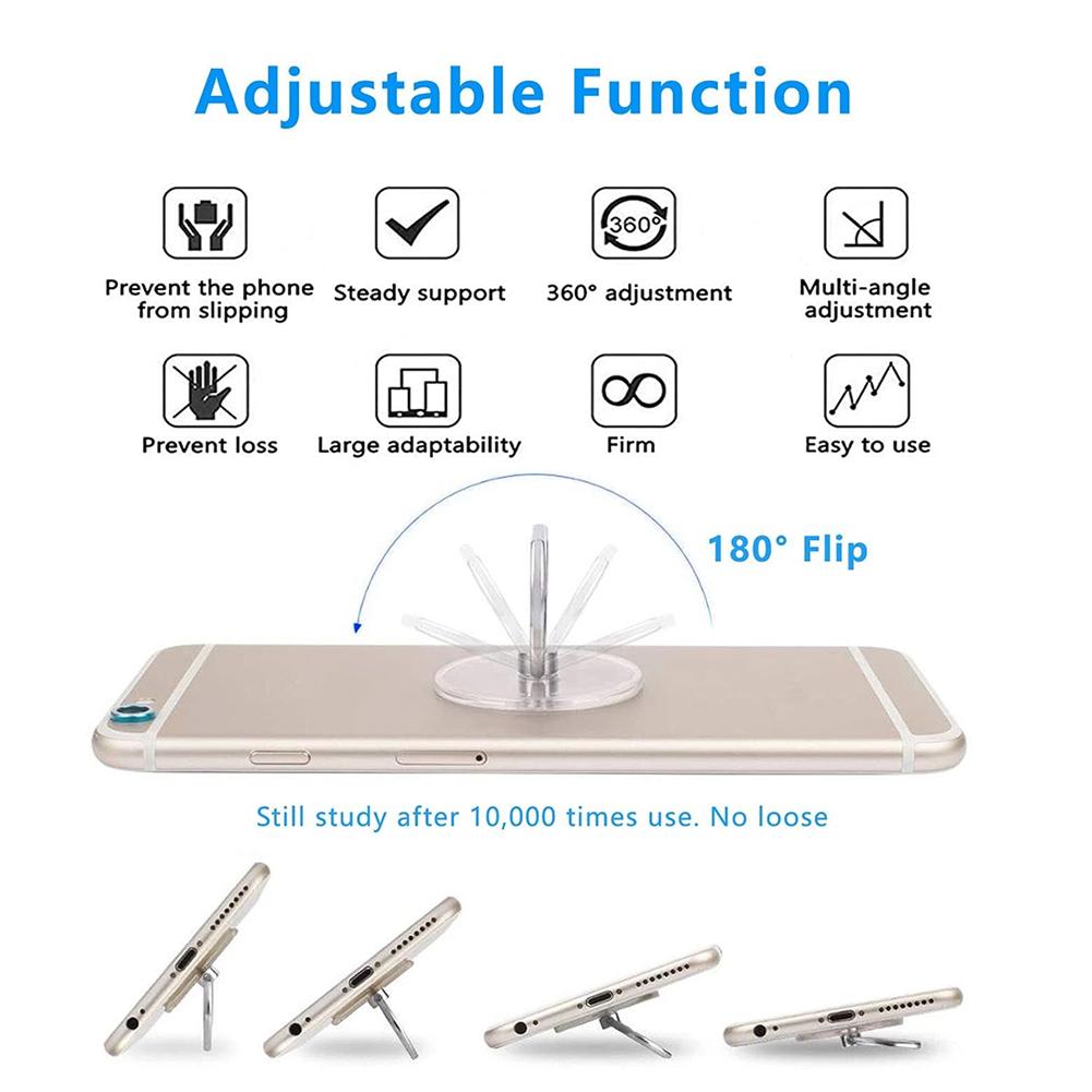 투명 핸드폰 링 홀더 스탠드 360 ° 도수 조절 가능 - Kickstand Adjustable 리뷰 및 가격