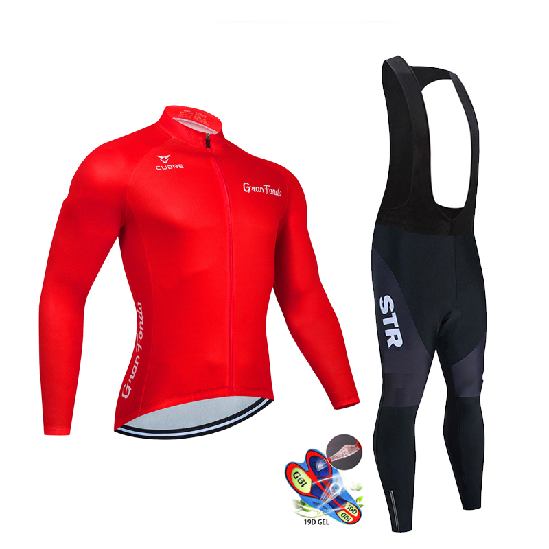 STR 사이클링 의류 세트 남성용, 가을 블랙 긴 소매 - Cycling Commuter Clothing 리뷰 및 가격