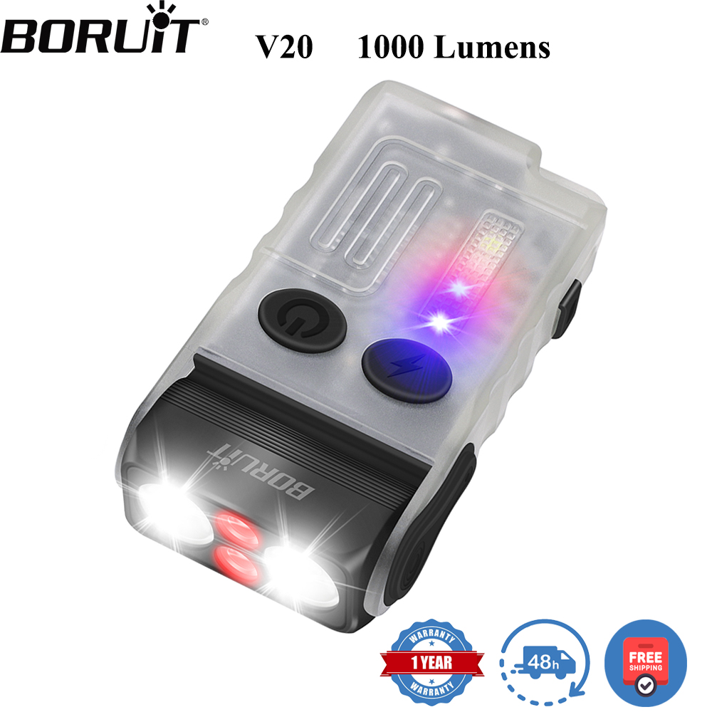 BORUiT V20 형광 버저 EDC LED 키체인 손 - Cycling To Work 리뷰 및 가격