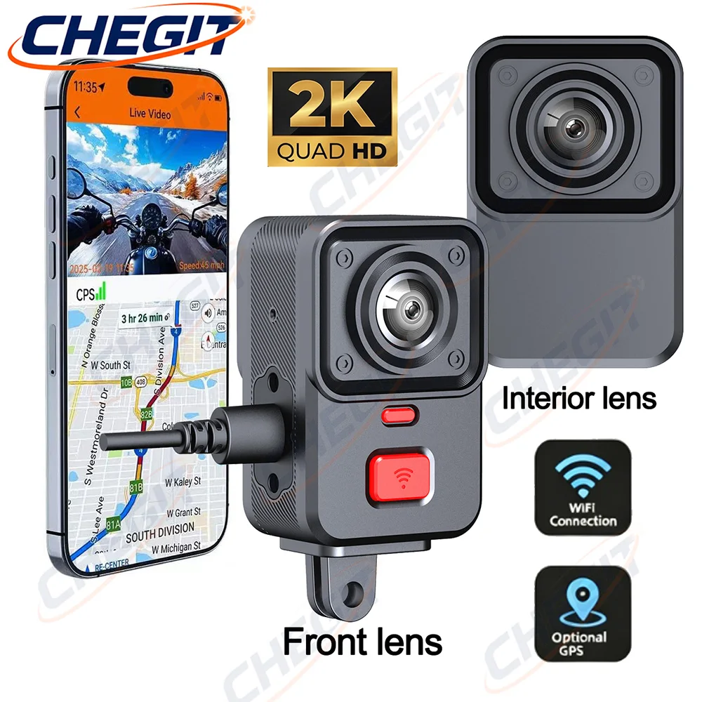 2채널 카메라 오토바이 DVR 2K HD WiFi &  - Cycling Loop 리뷰 및 가격
