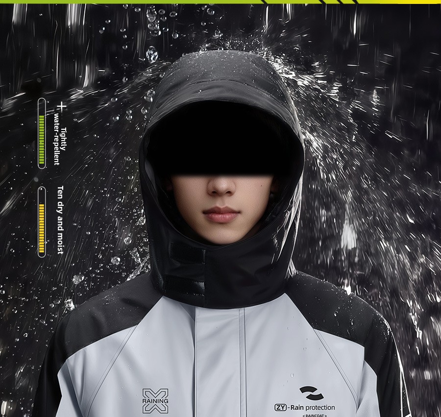 튼튼한 투피스 오토바이 방수복 세트 (자켓과 바지) - - Cycling Rain Jacket Commute 리뷰 및 가격