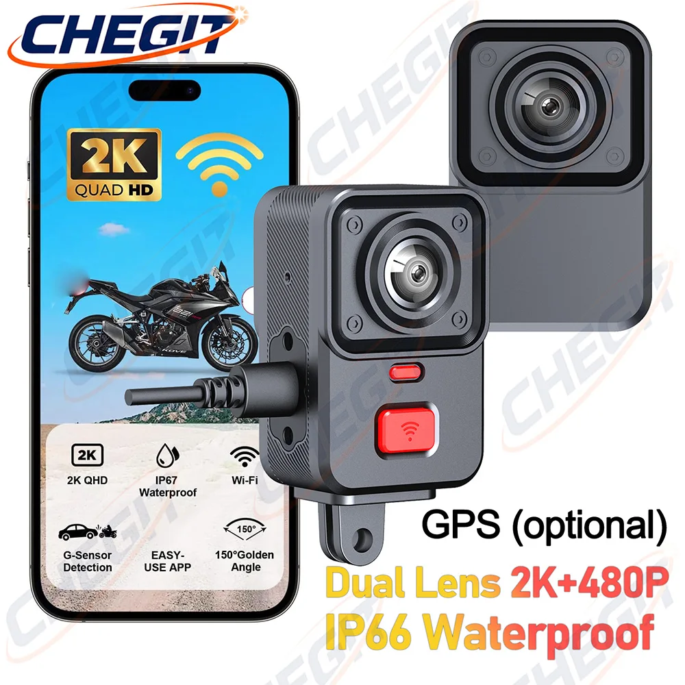 2채널 카메라 오토바이 DVR 2K HD WiFi &  - Cycling Loop 리뷰 및 가격
